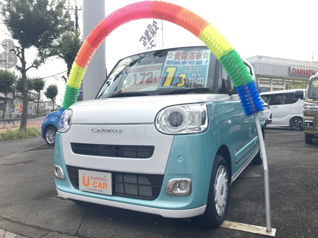 ムーヴキャンバス　ストライプスG　ecoIDLE非装着車　両側パワースライドドア　LEDフォグ　シートヒーター