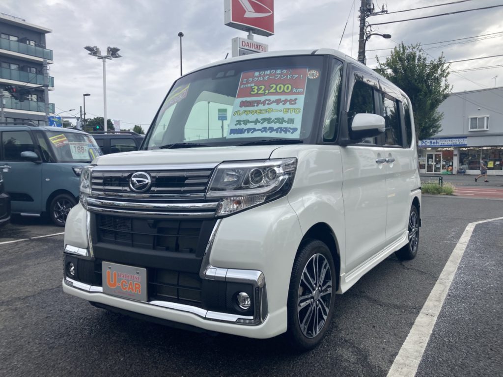 タントカスタム　RS　トップエディション　SAⅢ　両側パワースライドドア　LEDヘッドライト　パノラマモニター