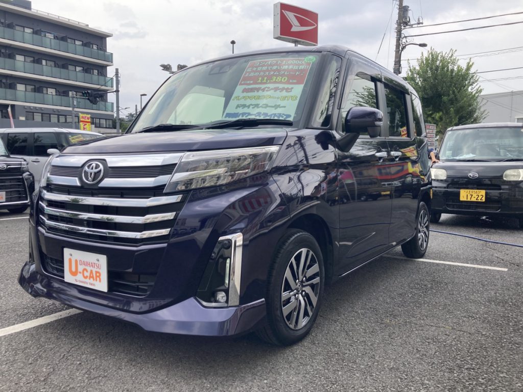 ルーミー　カスタム　G　純正9インチナビ　パノラマモニター　ETC　両側パワースライドドア