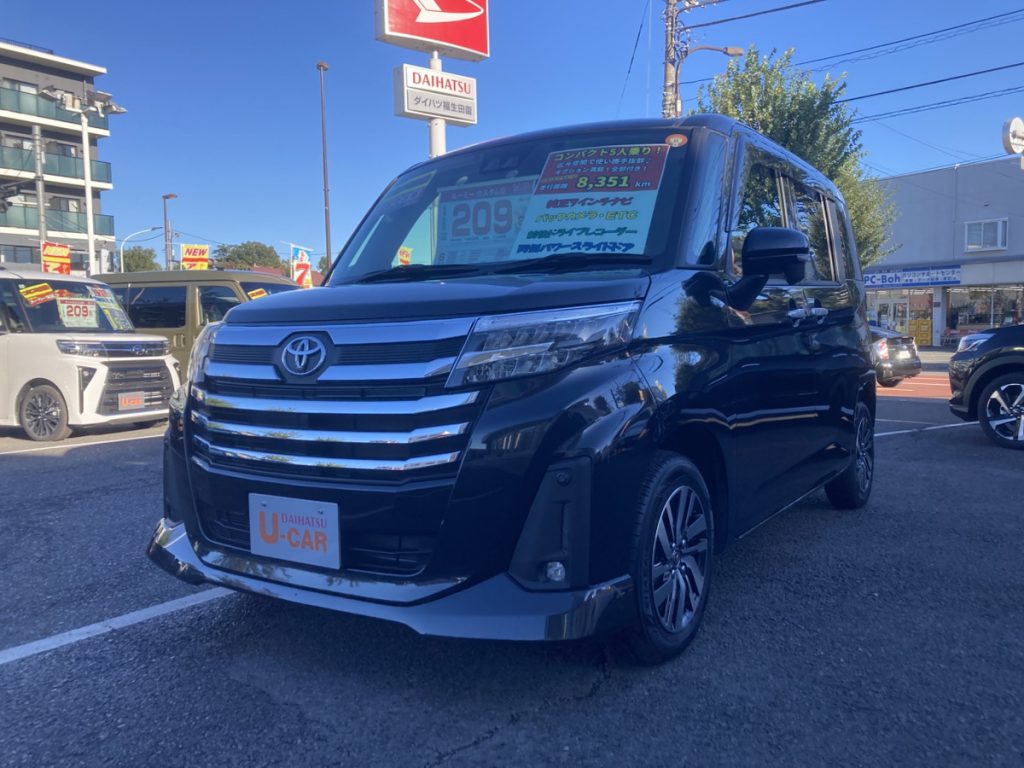 ルーミーカスタム G 純正7インチナビ/Bluetooth/バックカメラ/前後ドライブレコーダー/ETC2.0/両側パワースライドドア