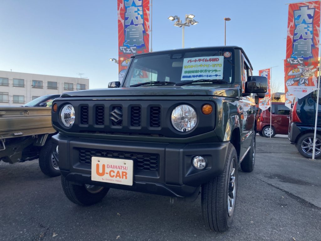 ジムニー　XL　4WD　社外8インチナビ/ETC/キーレス/HKSマフラー