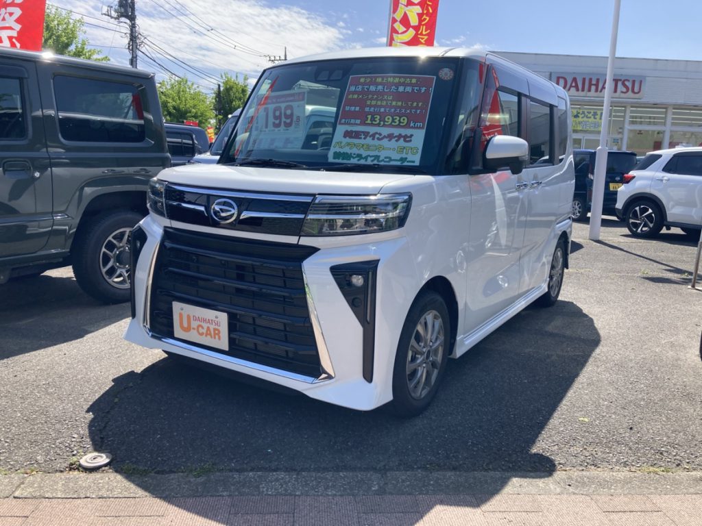 タントカスタム　RS　ecoIDLE非装着車　純正7インチナビ/パノラマモニター/両側パワースライドドア