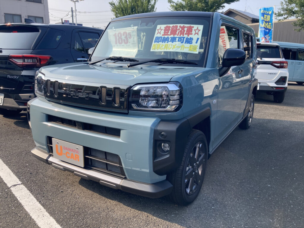 【届出済未使用車】タフト　Ｇターボ　ダーククロムベンチャー　特別仕様車　レイクブルーメタリック