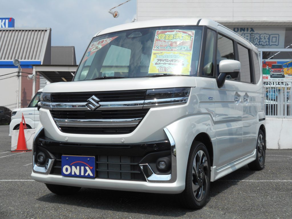 【届出済未使用車】スペーシアカスタム ハイブリッド ＸＳターボ 全国新車メーカー保証