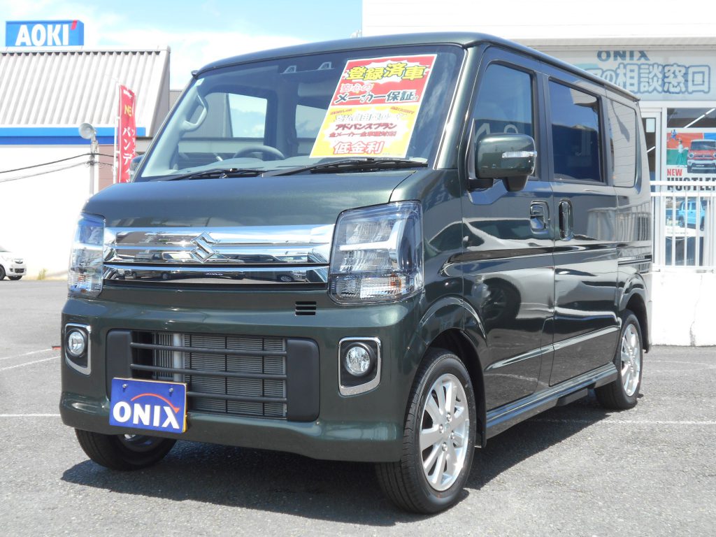 【届出済未使用車】エブリイワゴン ＰＺターボスペシャル 標準ルーフ ＣＶＴ スズキセーフティサポート