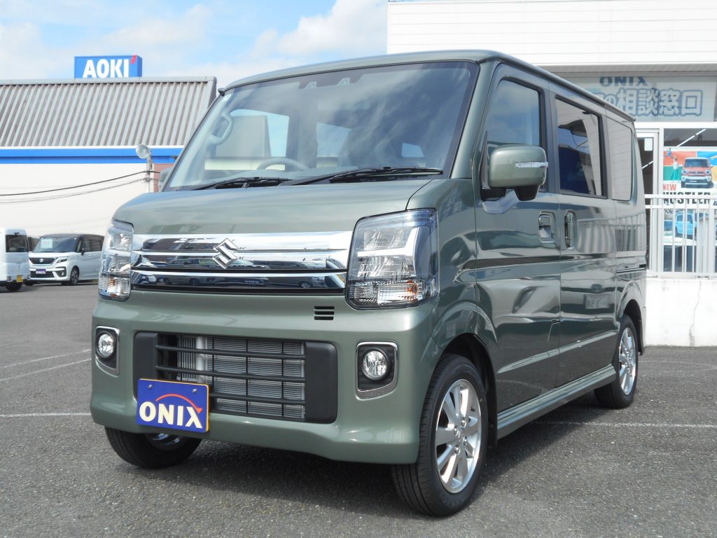 【届出済未使用車】エブリイワゴン ＰＺターボ ４ＷＤ 標準ルーフ バックアイカメラ付ディスプレイオーディオ