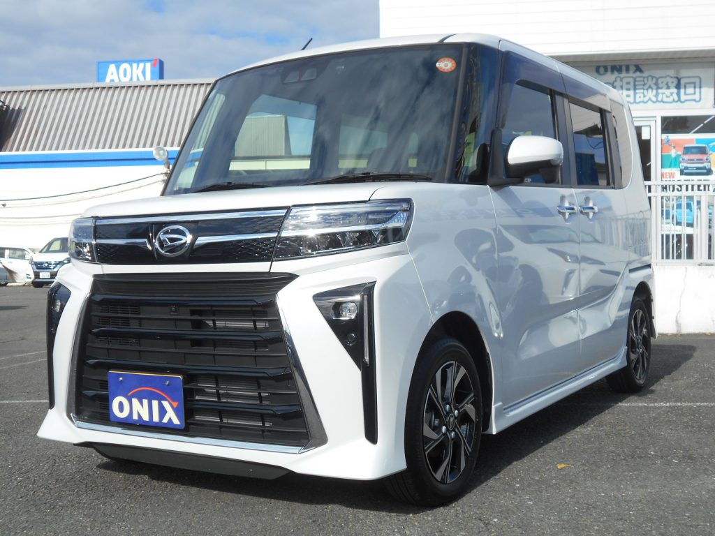 【認定中古車】タント カスタムＸ ワンオーナー 純正ナビ 前後ドラレコ ETC